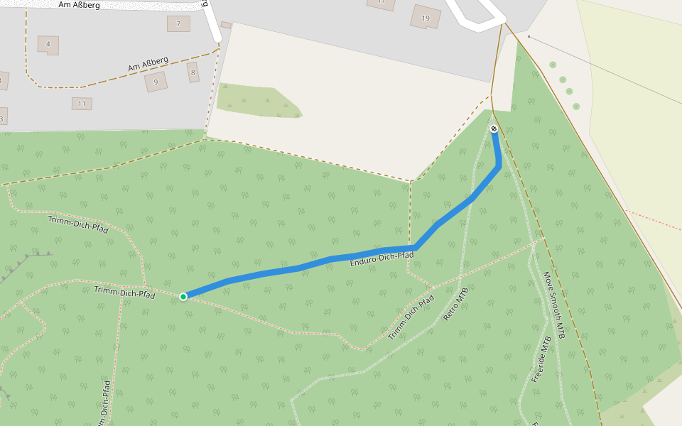 Enduro-Dich-Pfad walking route map in Wartenberg