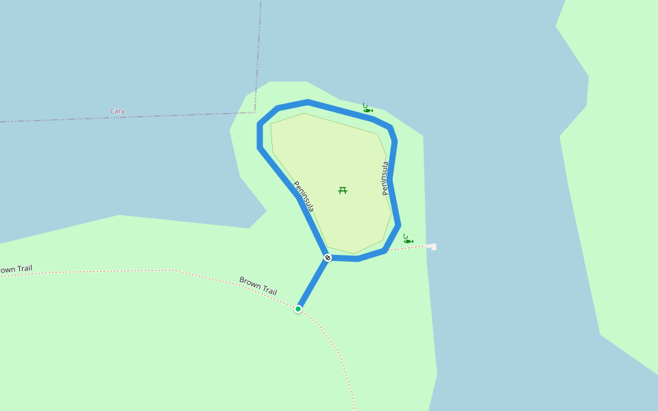 Peninsula Walking And Running Trail Cary, Illinois Pacer