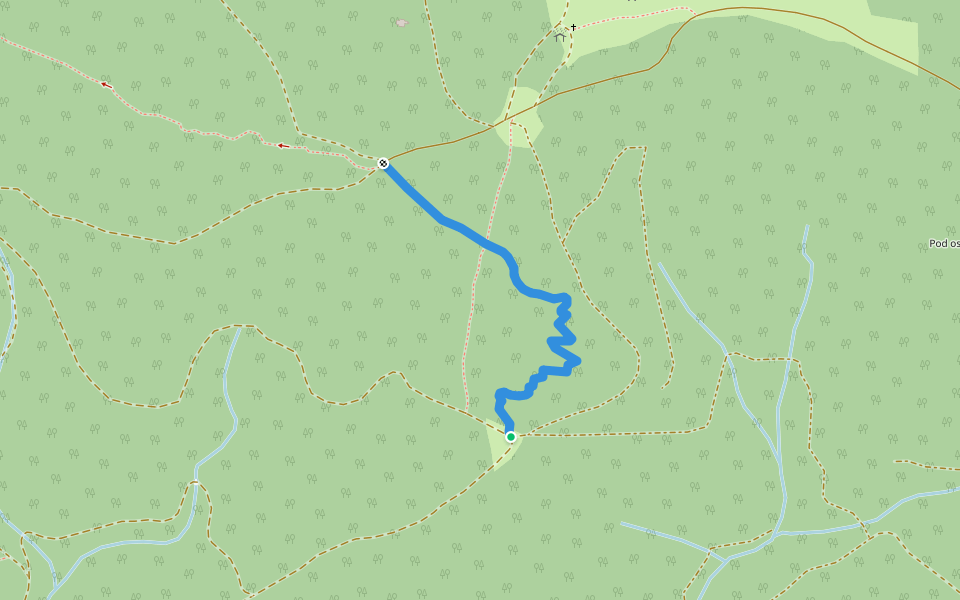 Výstupovka walking route map in Stará Ľubovňa
