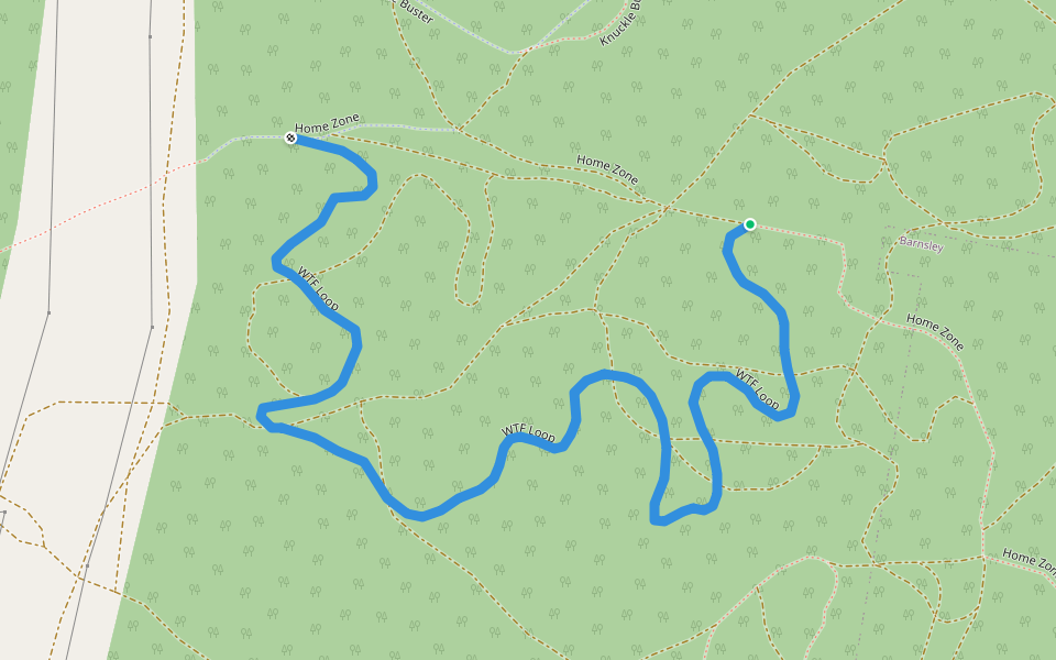 WTF Loop walking route map in Holmesville