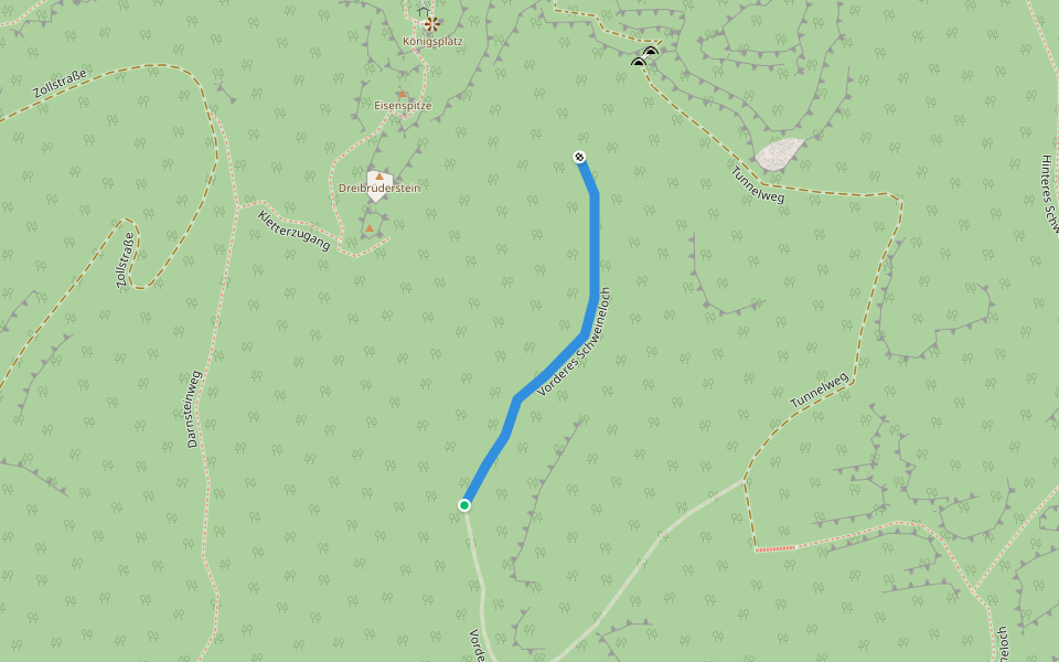 Vorderes Schweineloch walking route map in Sebnitz