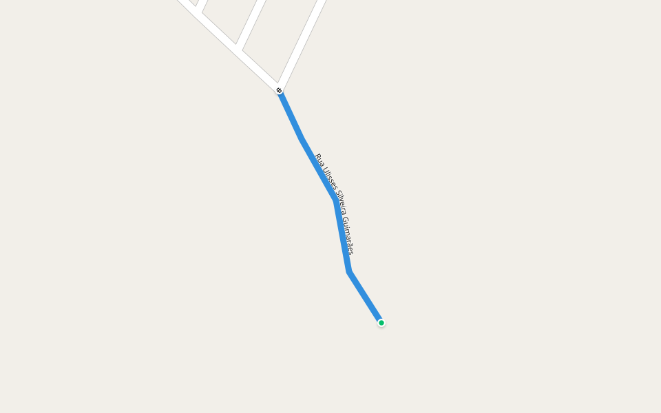 Rua Ulisses Silveira Guimarães walking route map in Estância