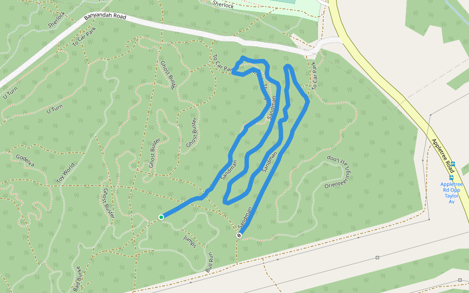Sandman walking route map in Barnsley