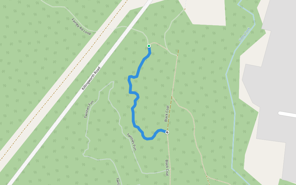 Barcap Buster walking route map in Holmesville
