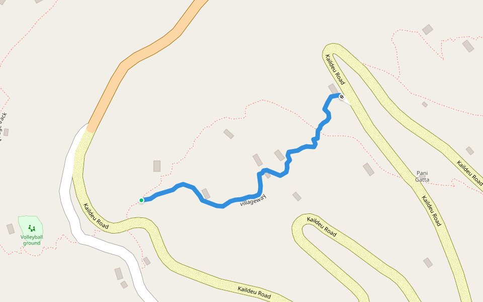 villageway walking route map in Syalapakha