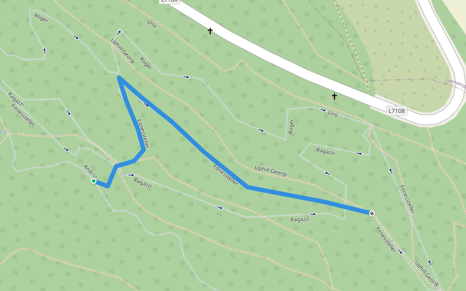 Ragazzi walking route map in Furth bei Göttweig