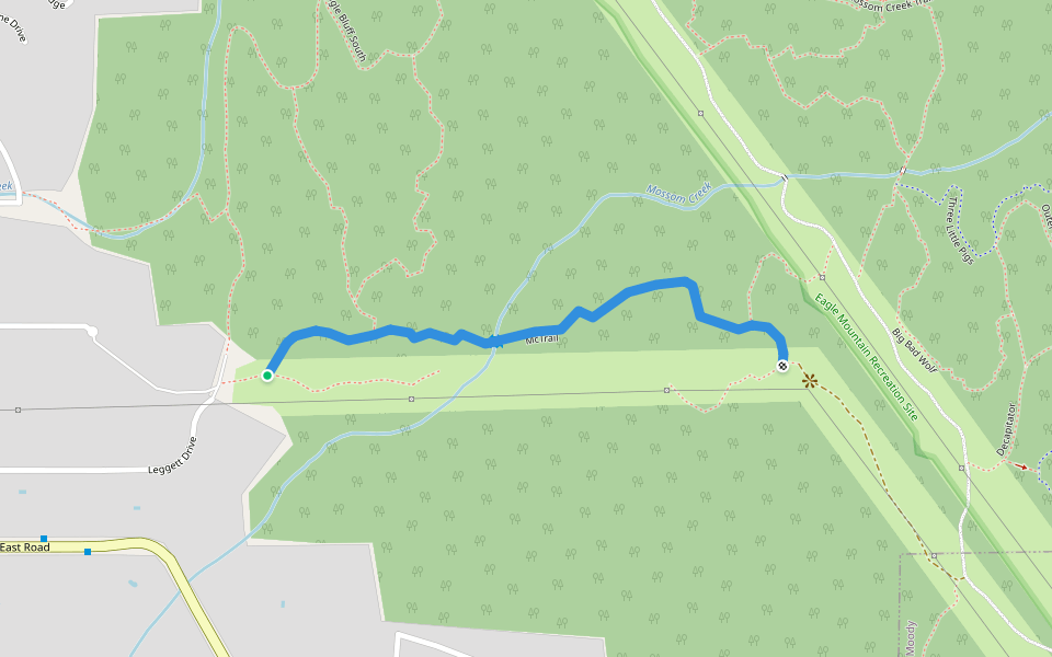 McTrail walking route map in Anmore