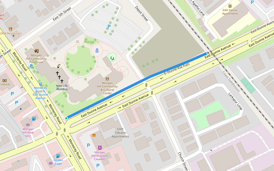 E. Dunne Ave Path