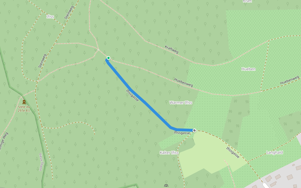 Ifissgasse walking route map in Steinbach