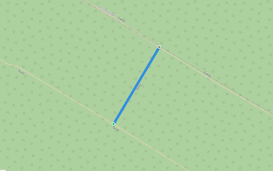 Gino walking route map in Fort-Coulonge