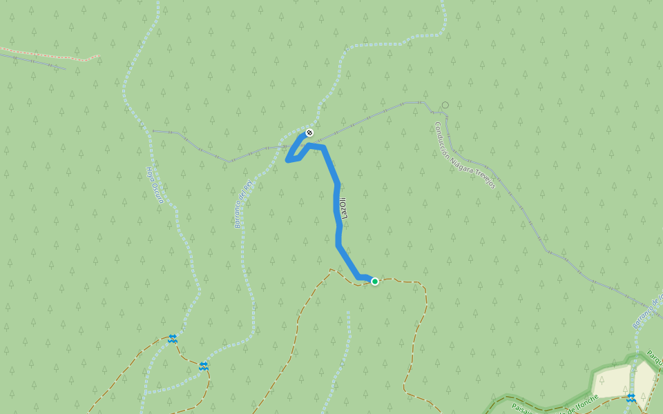 LazOli walking route map in Vilaflor