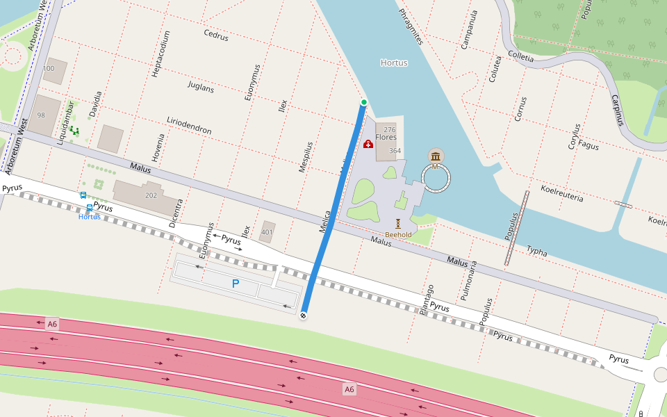 Melica walking route map in Almere