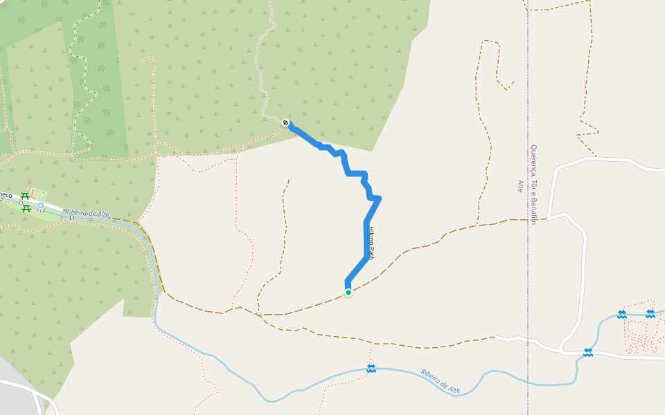 Hiking Path walking route map in Alte