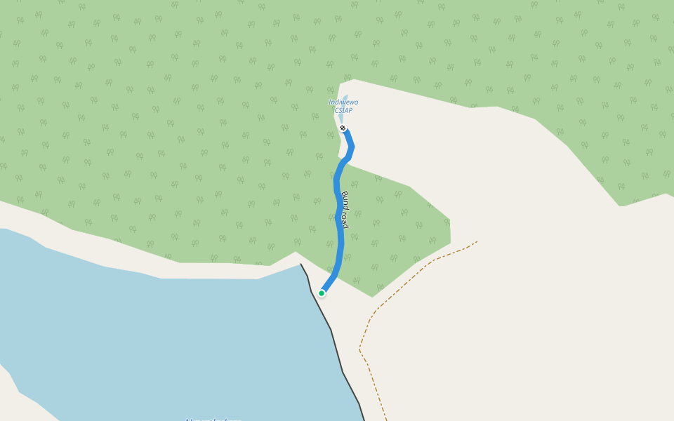 Bund road walking route map in Adampanai