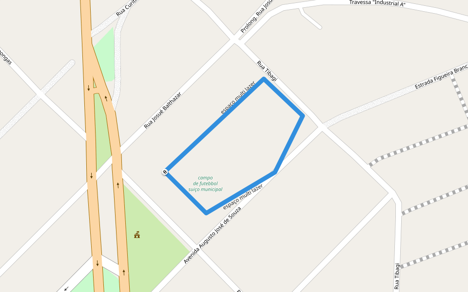 espaço multi lazer walking route map in Alto Paraíso