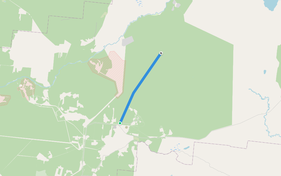 Петровский тракт Просека walking route map in Pravyy Us