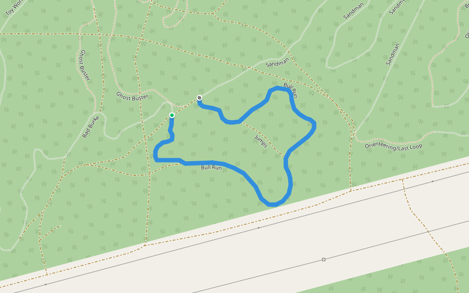Bull Run walking route map in Barnsley