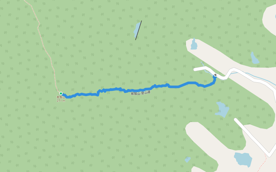 那智山 登山道 walking route map in Higashikagawa