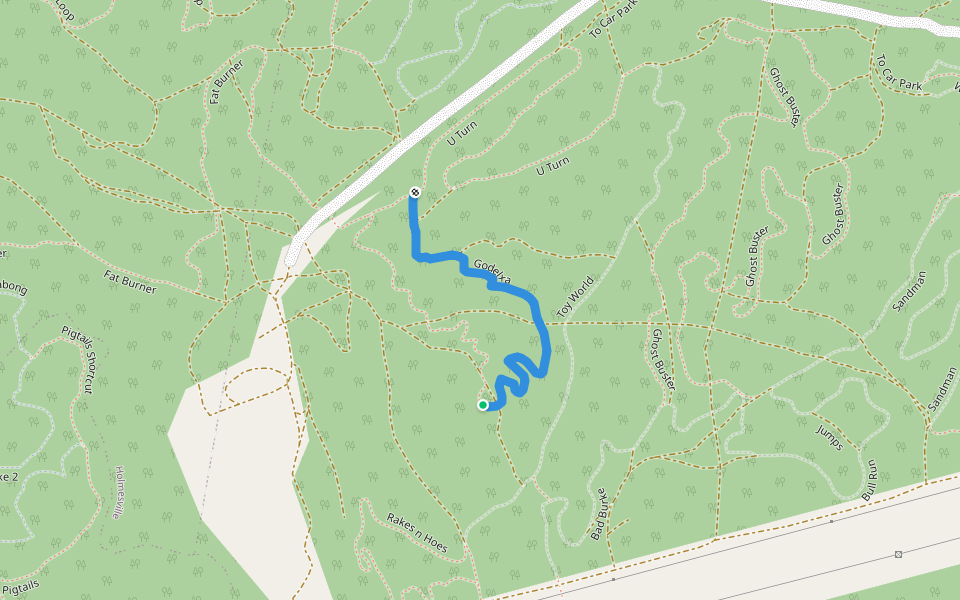 Godelxa walking route map in Barnsley