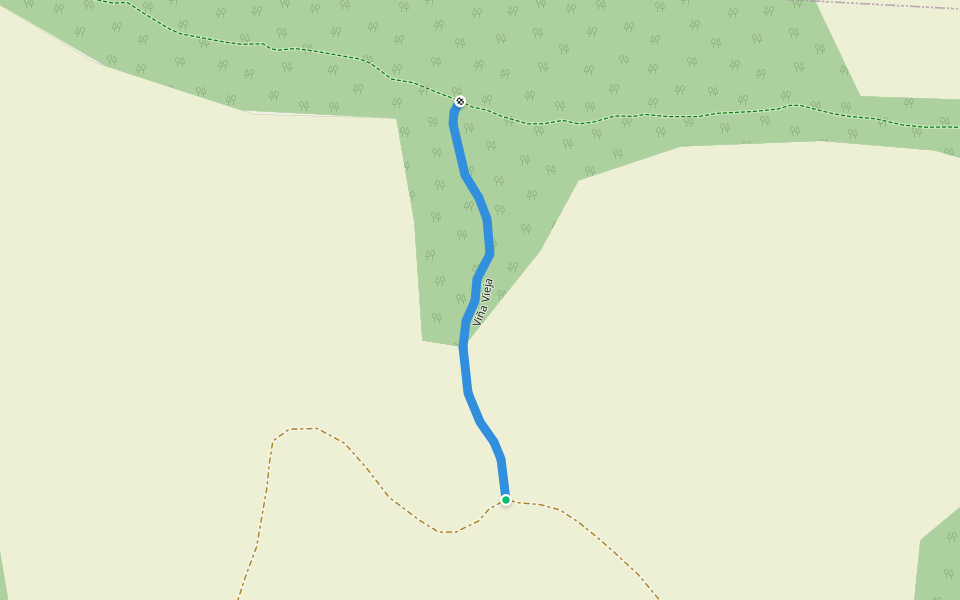Viña Vieja walking route map in Lorca