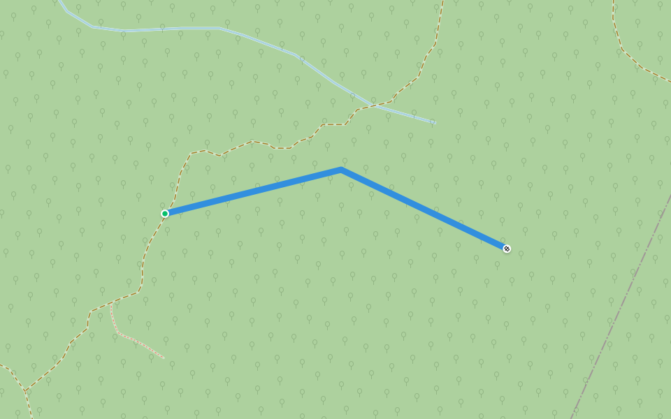 Possible Road walking route map in Atskuri