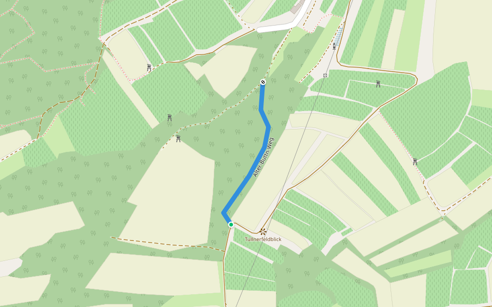 Alter-Buttn-Weg walking route map in Trasdorf