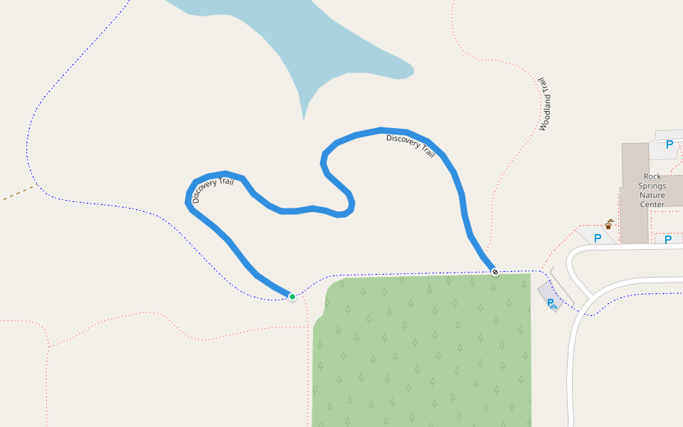 Discovery Trail walking route map in Decatur