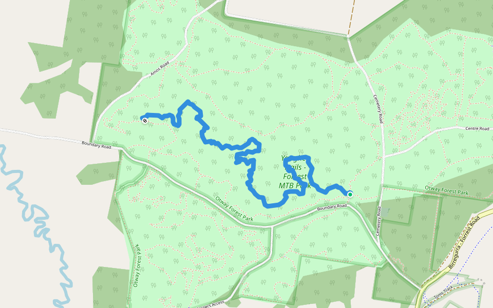 J2 walking route map in Forrest