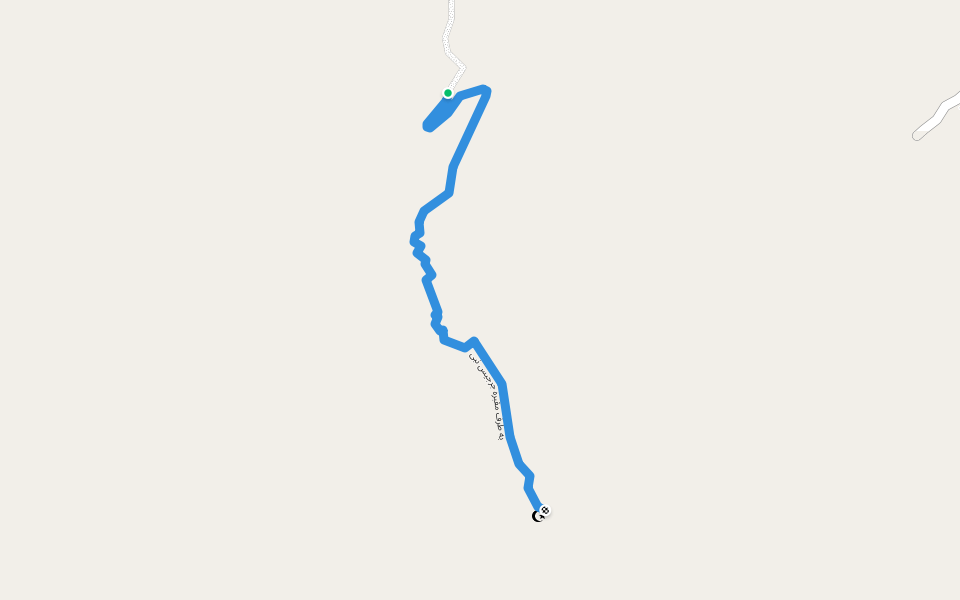 به طرف مقبره جرجیس نبی walking route map in Nahar