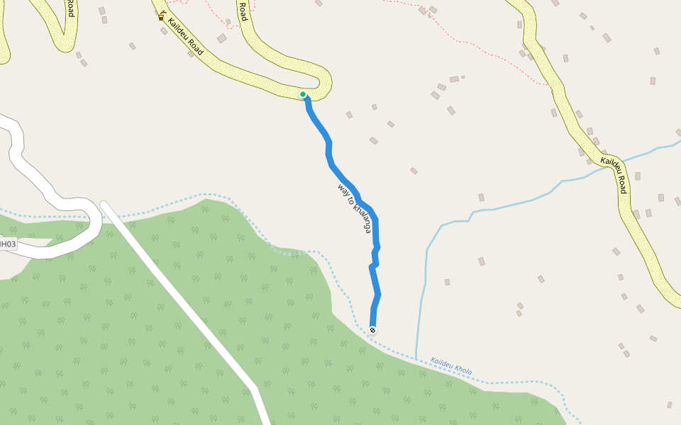 way to khalanga walking route map in Syalapakha