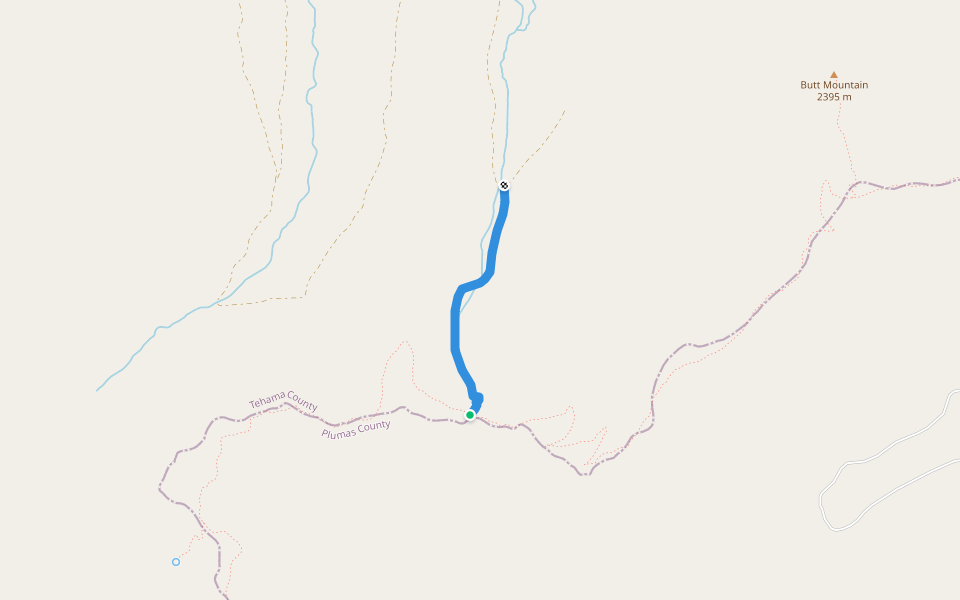 Carter Creek Trail walking route map in Jonesville