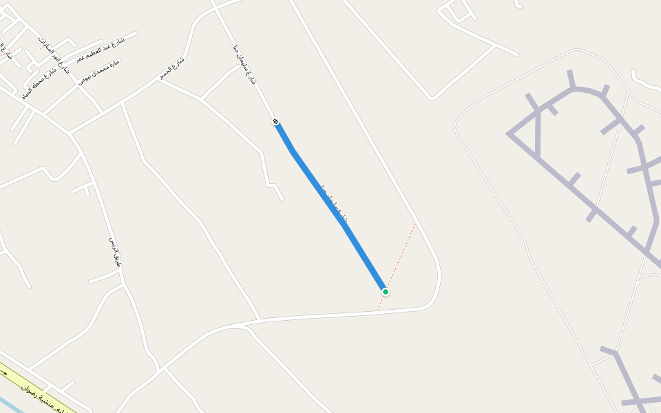 شارع سليمان حنا walking route map in 6th of October City