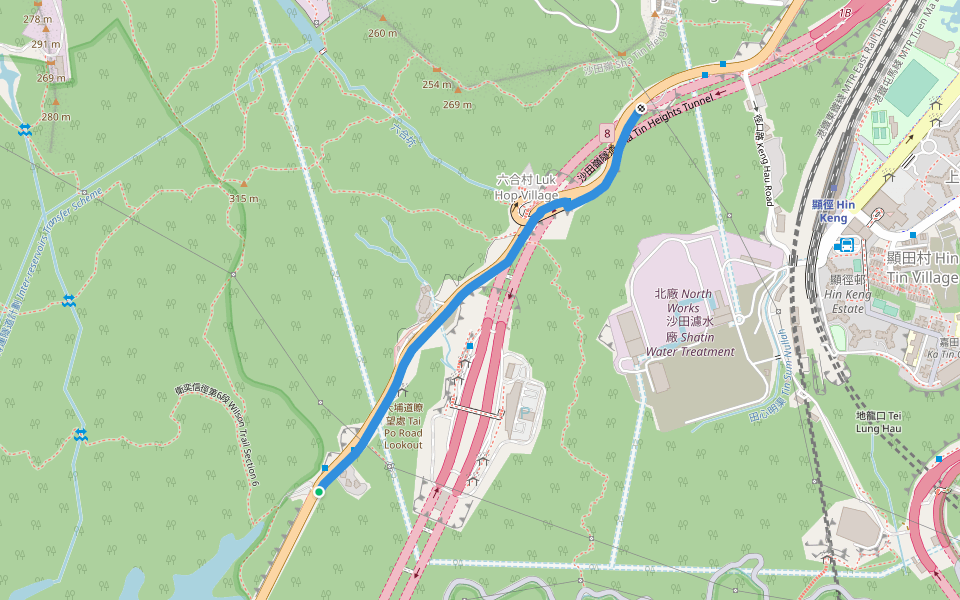 大埔公路－沙田嶺段 Tai Po Road – Sha Tin Heights