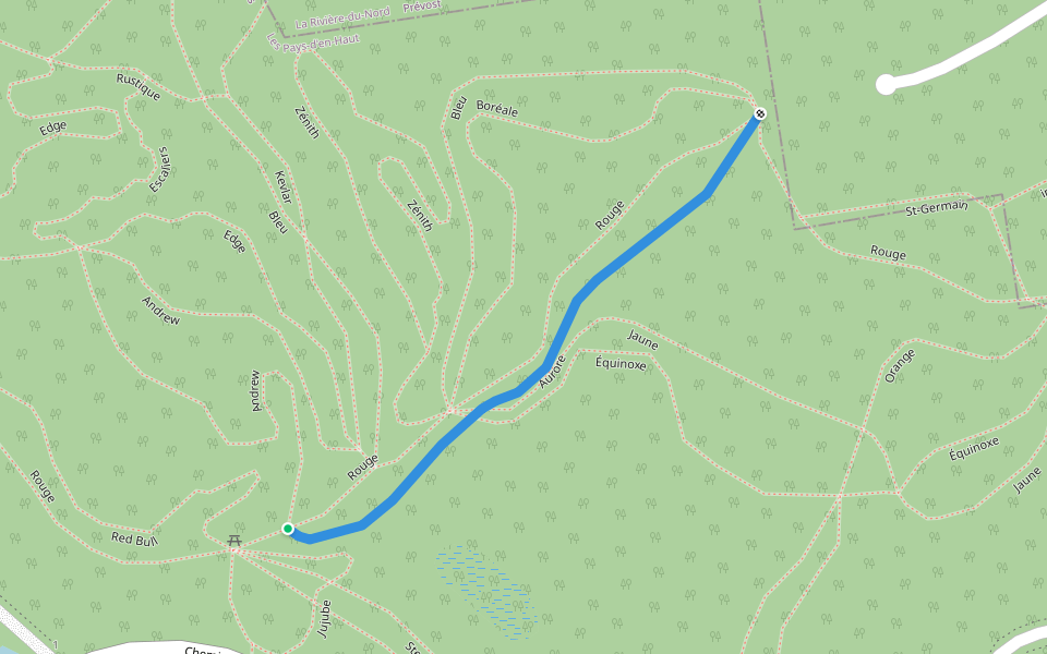 Aurore walking route map in Sainte-Anne-des-Lacs