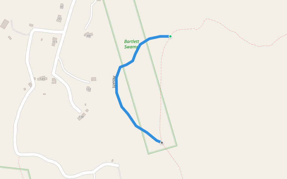 PRIVATE walking route map in Leominster