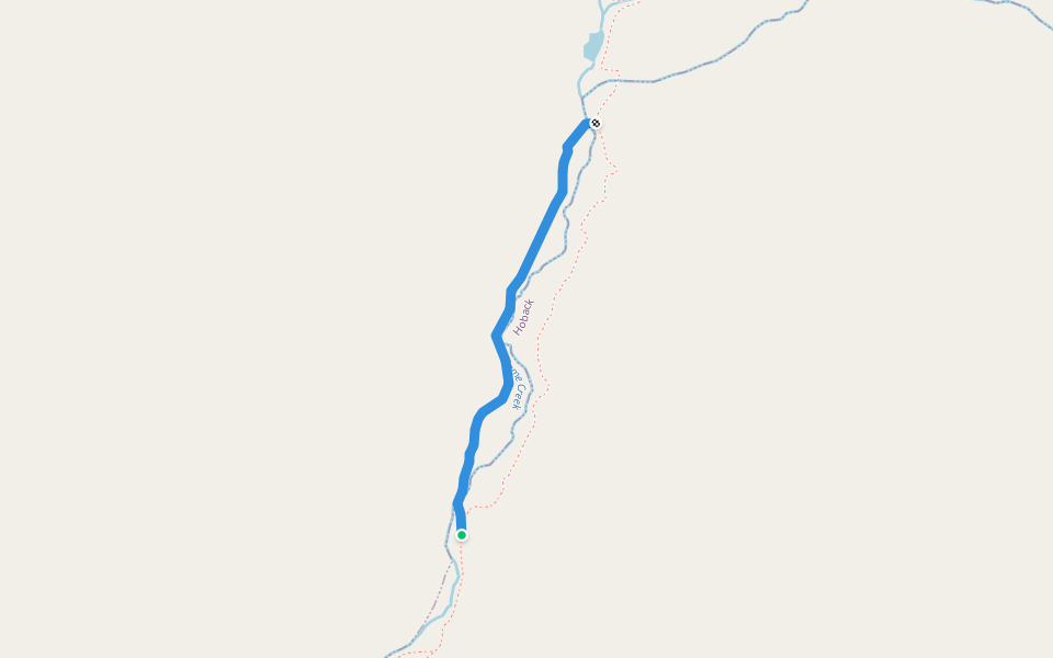 Beaver Ponds Loop walking route map in Hoback
