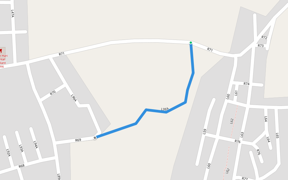 L98A walking route map in Naranpar Pasayati