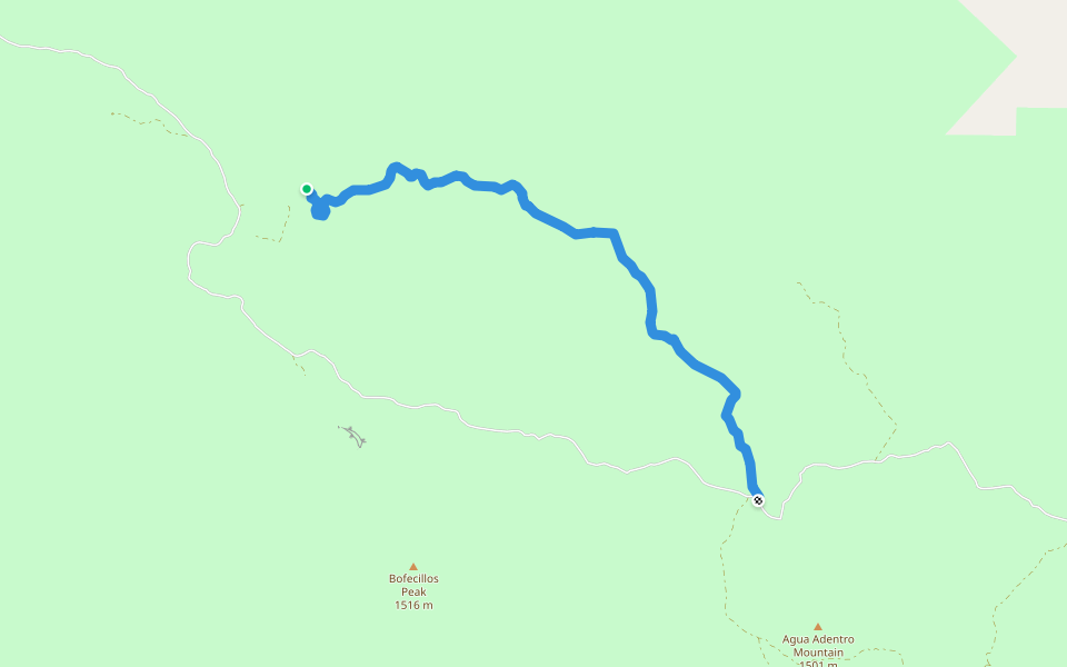 Rancho Viejo Trail walking route map in Redford