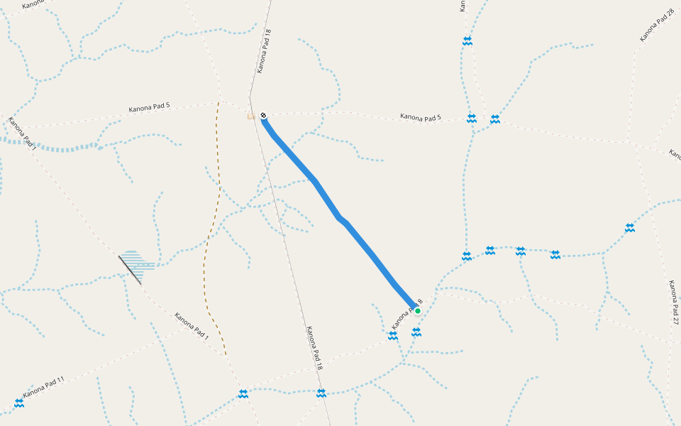 Kanona Fusspfad 10 walking route map in Arixa Ams
