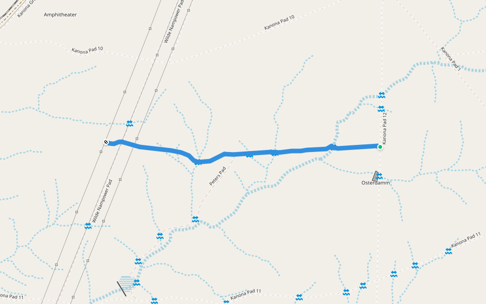 Kanona Fusspfad 2 walking route map in Norman
