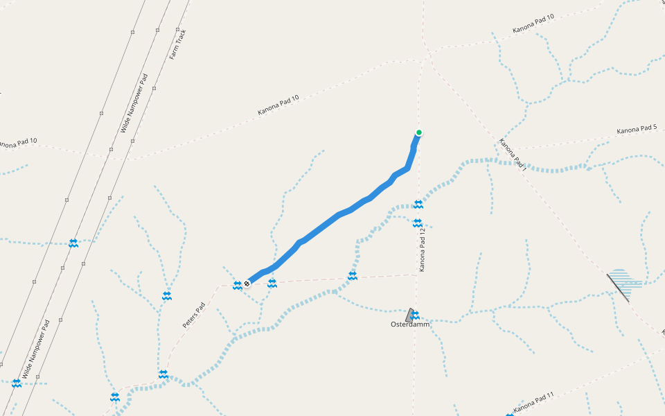 Kanona Fusspfad 6 walking route map in Norman