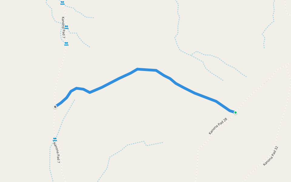 Kanona Fusspfad 11 walking route map in Arixa Ams