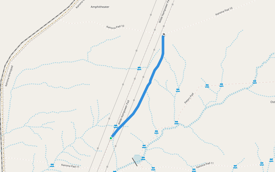 Kanona Fusspfad 14 walking route map in Norman