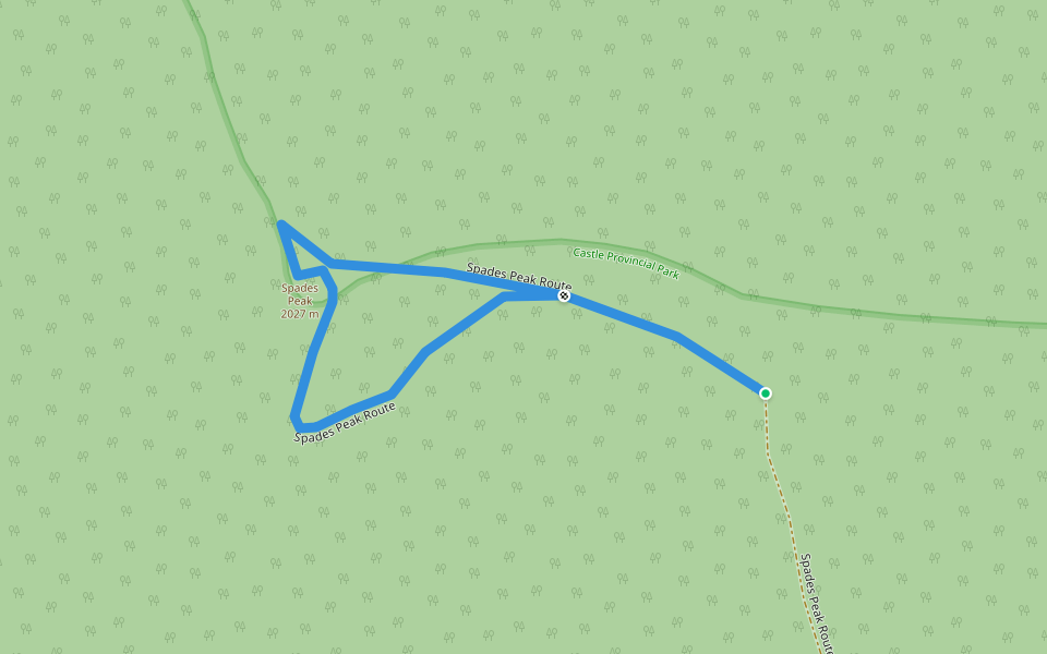 Spades Peak Route walking route map in Bellevue