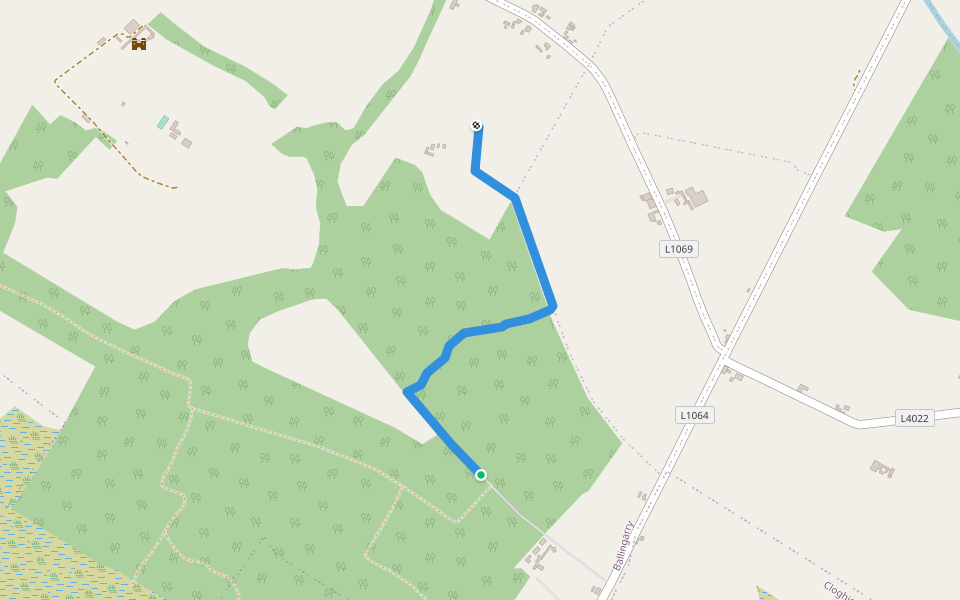 Ormond Way walking route map in Crosslea