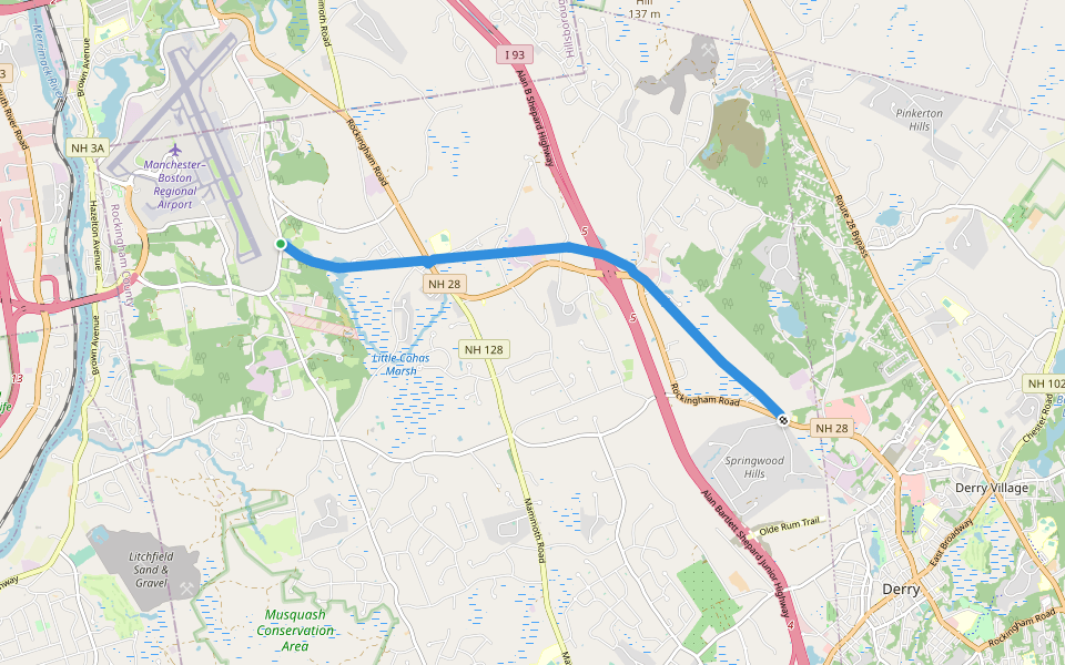 Londonderry Rail Trail walking route map in Londonderry