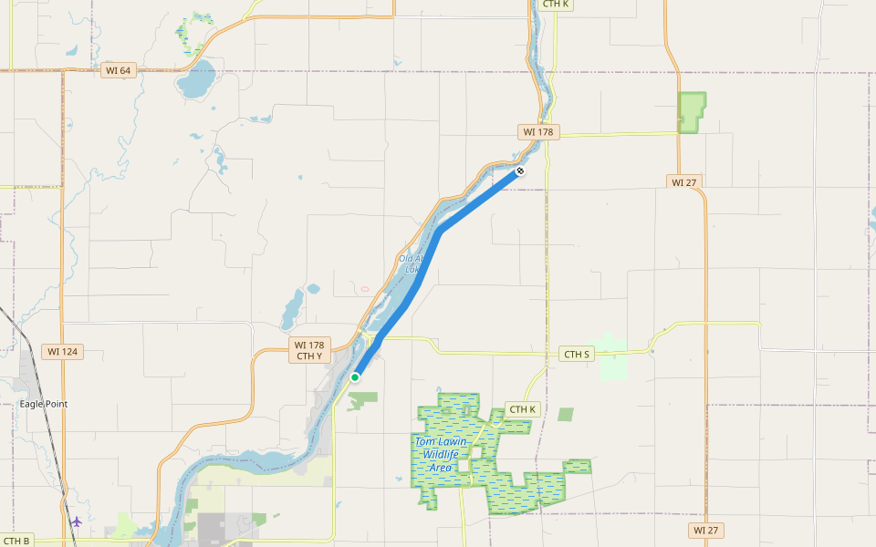 Old Abe State Trail Hiking Jim Falls, Wisconsin Pacer