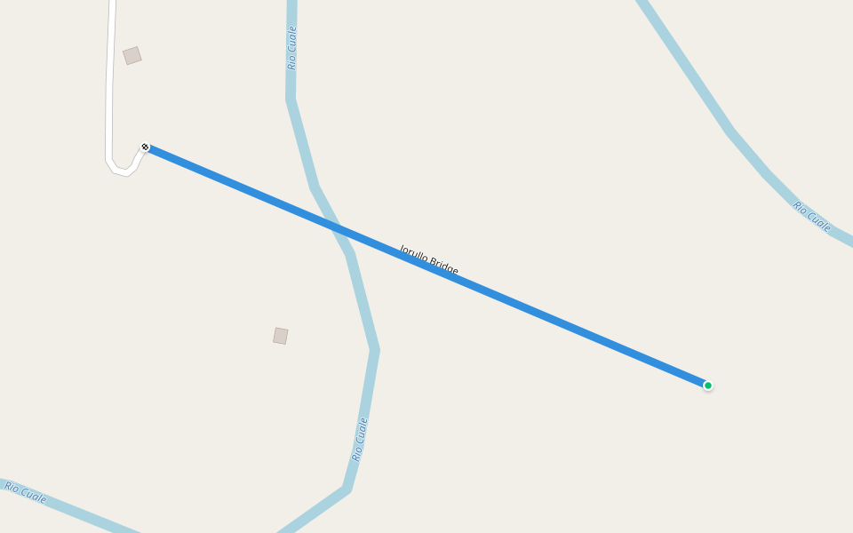 Jorullo Bridge walking route map in Puerto Vallarta