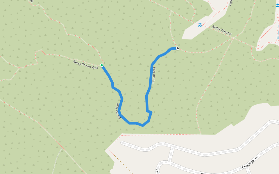 Bonzo Trail walking route map in Jan Thiel