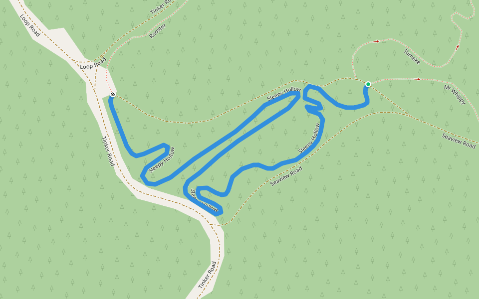 Sleepy Hollow walking route map in Eskdale